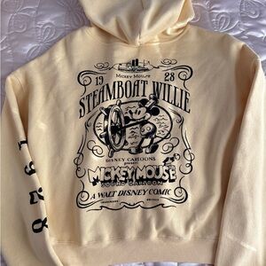 Disney Steamboat Willie Light Gold Hoodie